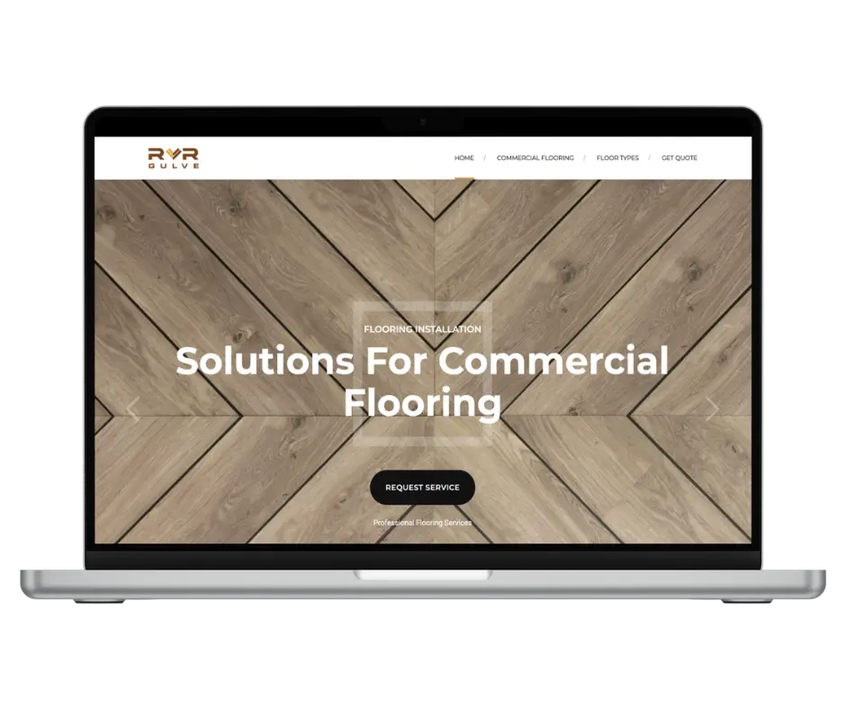 Example of a Client Website - RVR Gulve Company