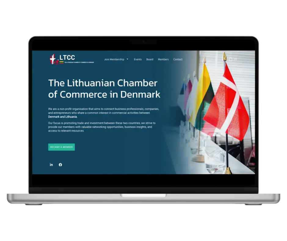 Example of a Client Website - ltcc.dk