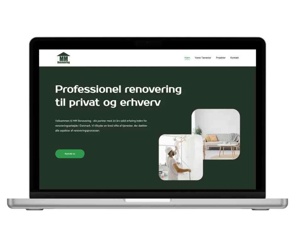 Example of a Client Website - mmrenovering.dk